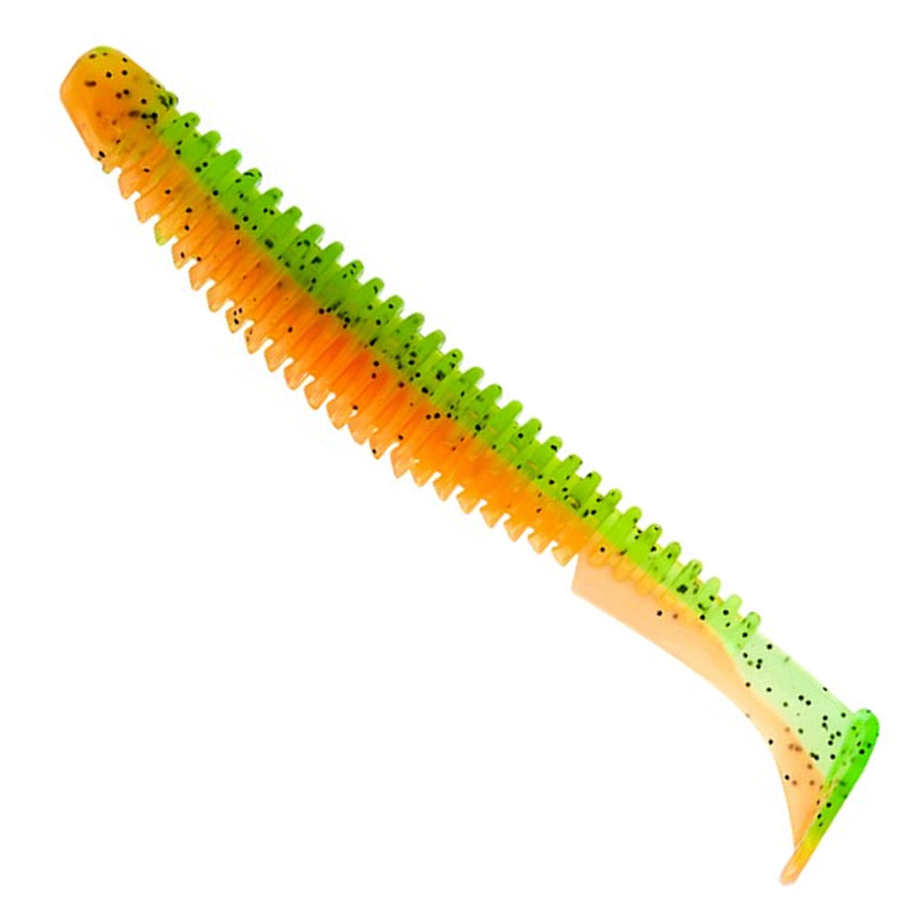 Shad FAST STRIKE Down Shad 9cm, Orange Green, 10buc/pac