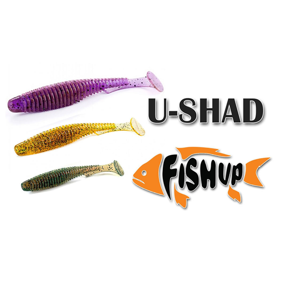 Shad FISHUP U-Shad, 221 Violet Lime, 10.1cm, 8buc/pac