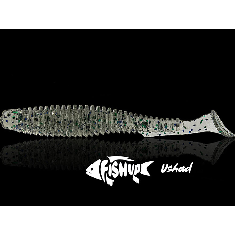 Shad FISHUP U-Shad, 221 Violet Lime, 10.1cm, 8buc/pac