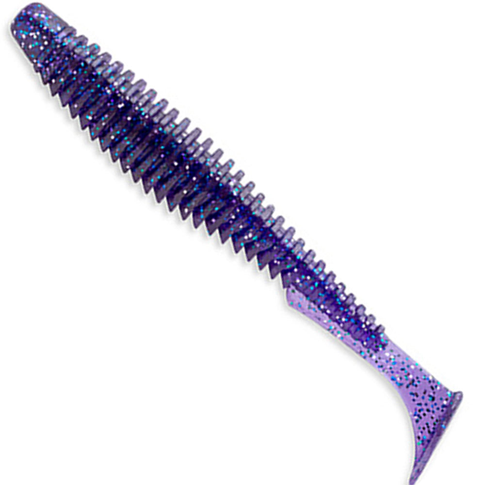 Shad FISHUP U-Shad, 5cm, Dark Violet Peacock &amp; Silver, 10buc/pac