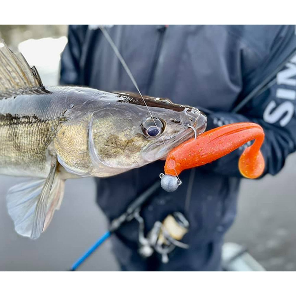 Shad FISHUP Wizzle Shad, 8cm, Caramel Green &amp; Black, 8buc/pac