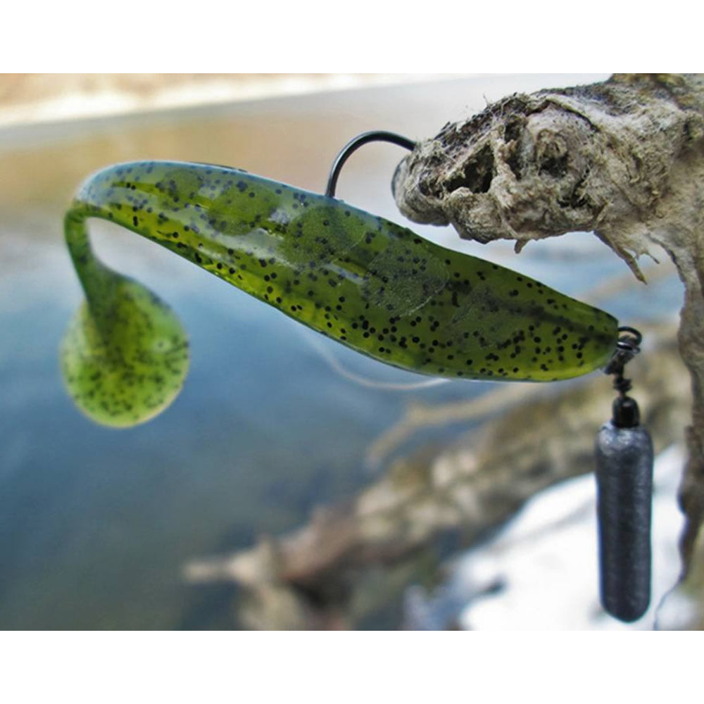 Shad FISHUP Wizzle Shad, 8cm, Flo Chartreuse Green, 8buc/pac