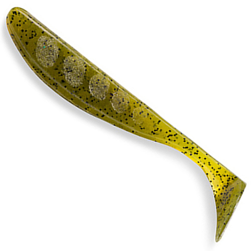 Shad FISHUP Wizzle Shad, 8cm, Green Pumpkin Seed, 8buc/pac