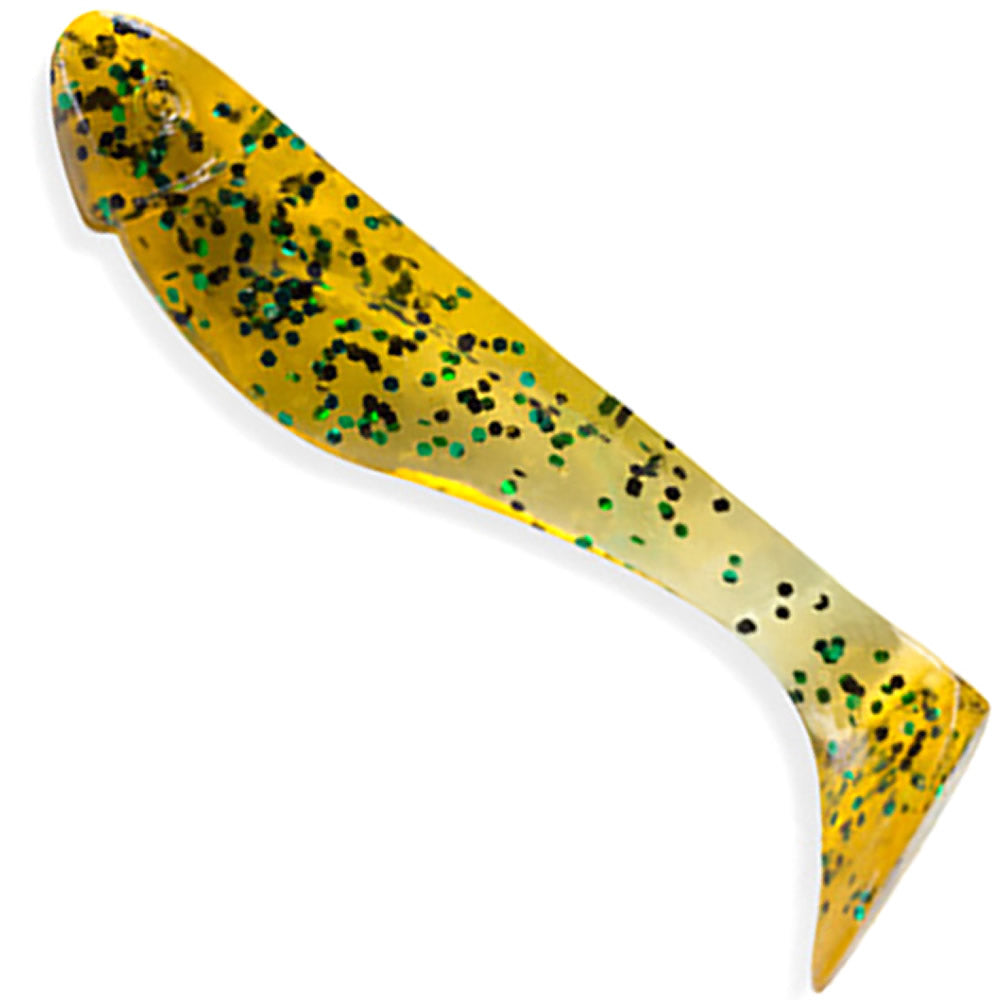 Shad FISHUP Wizzy , 3.8cm, Caramel Green and Black, 10buc/pac