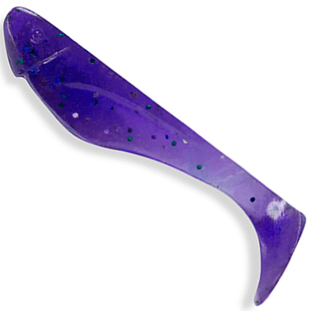Shad FISHUP Wizzy , 3.8cm, Dark Violet Peacock &amp; Silver, 10buc/pac
