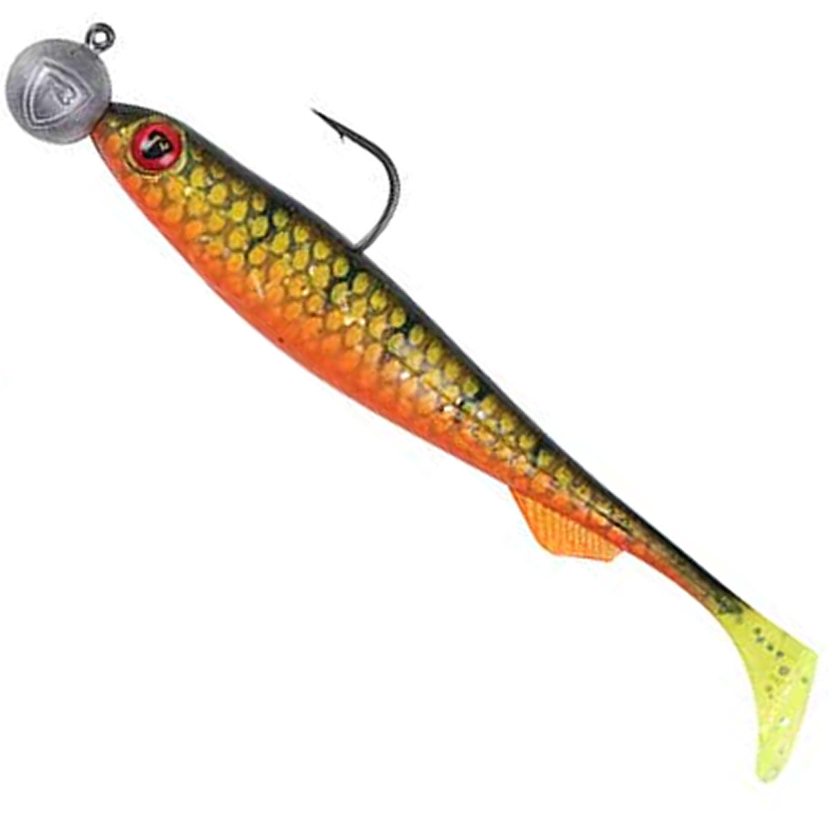 Shad FOX RAGE Loaded Slick Shads, 9cm, Natural Perch, Jig 2/0-10g, 5buc/pac