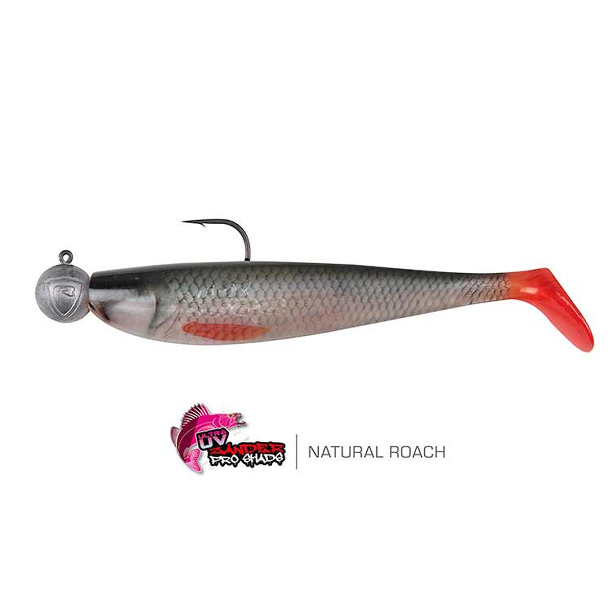 Shad FOX RAGE Loaded Zander Pro Shads, 10cm, Natural Roach, Jig 4/0-10g, 5buc/pac