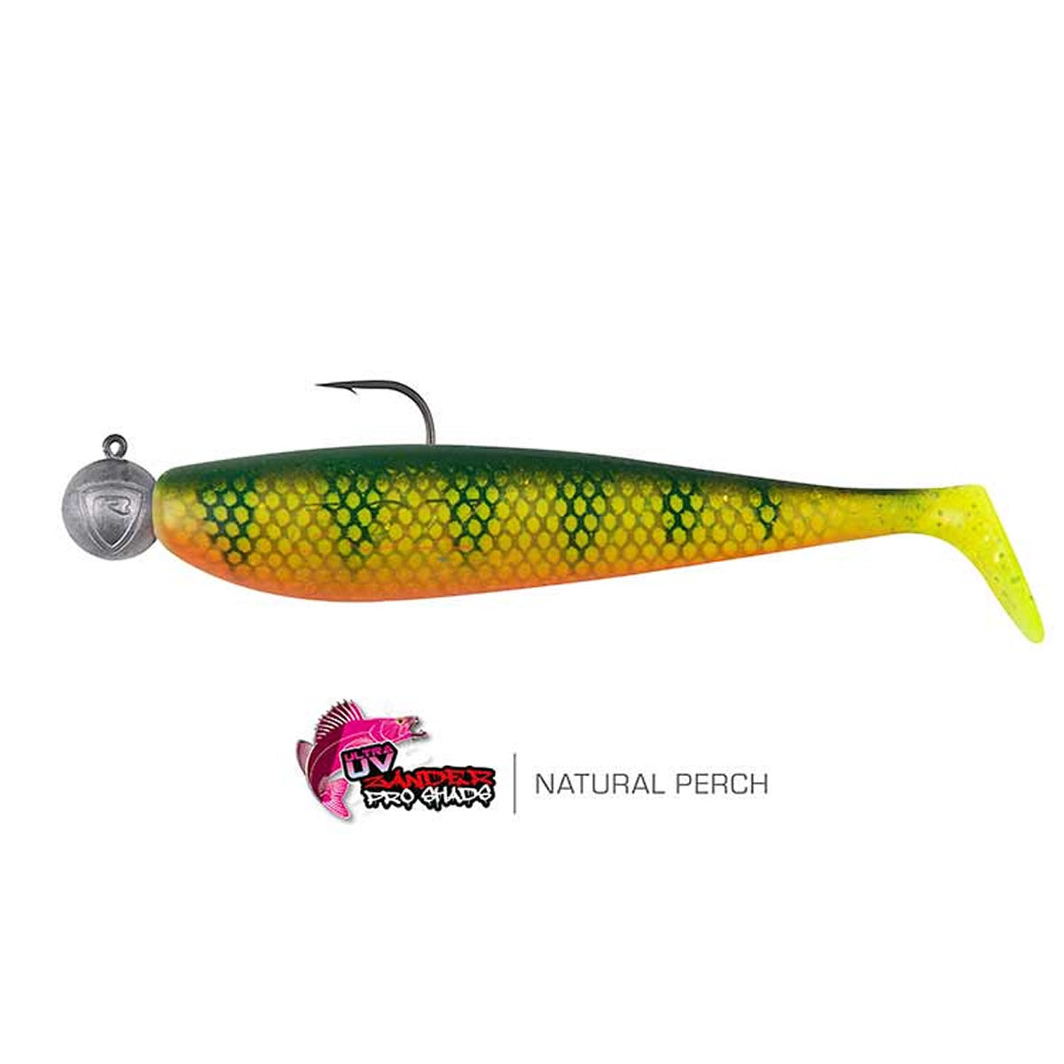 Shad FOX RAGE Loaded Zander Pro Shads, 12cm, Natural Perch, Jig 4/0-50g, 5buc/pac