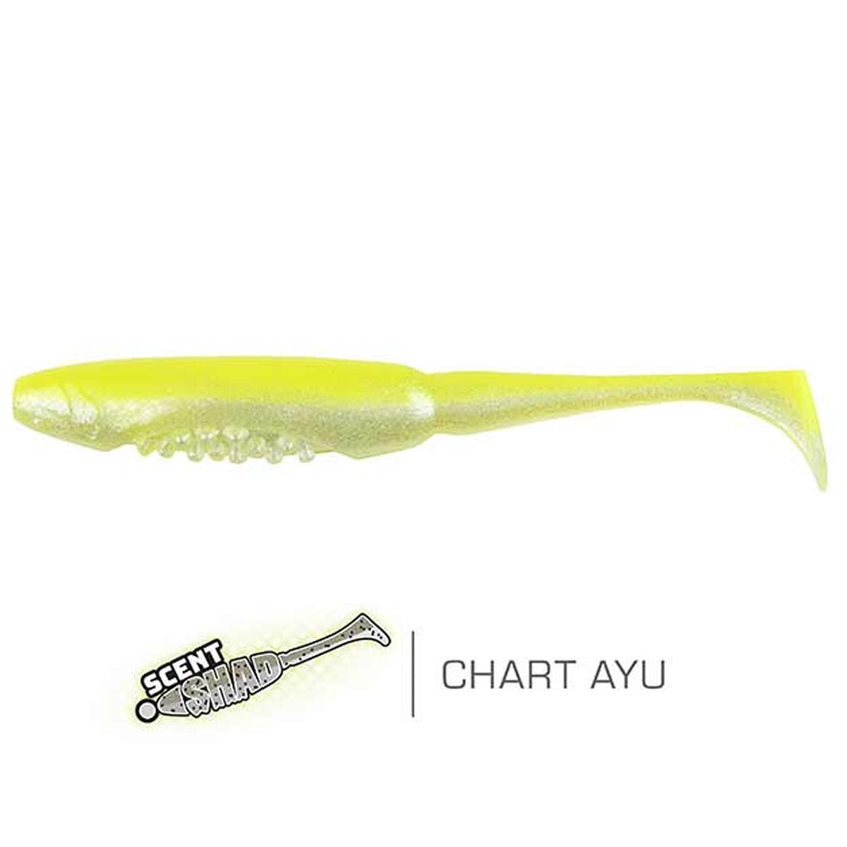 Shad FOX RAGE Scent Shads, 11cm, Chartreuse Ayu, 5buc/pac