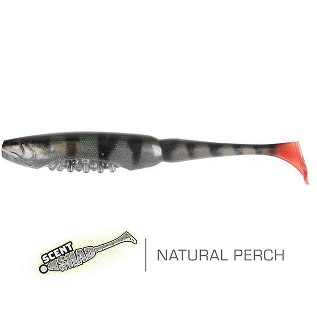 Shad FOX RAGE Scent Shads, 13cm, Ultra Natural Perch, 5buc/pac