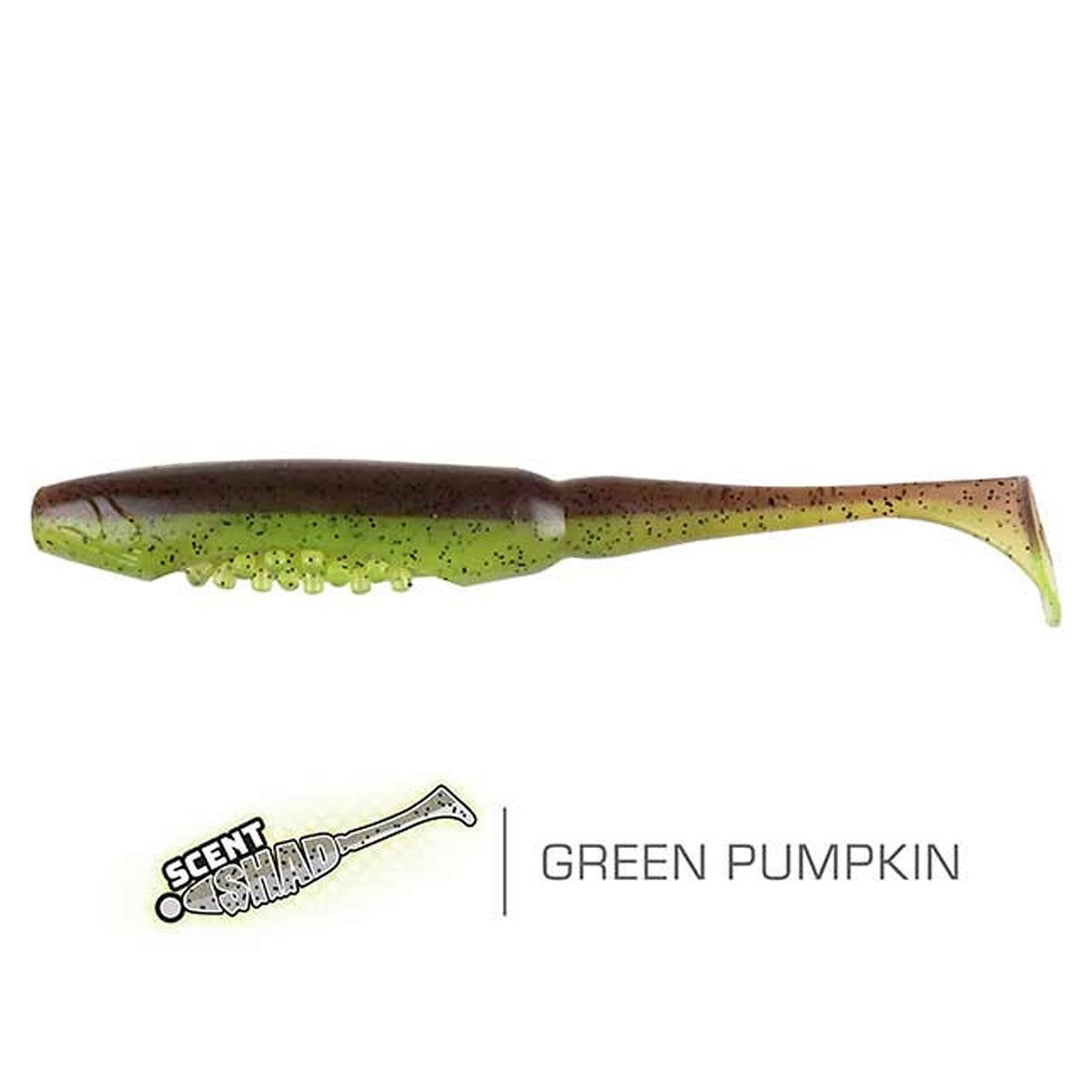 Shad FOX RAGE Scent Shads, 7cm, Green Pumpkin, 5buc/pac