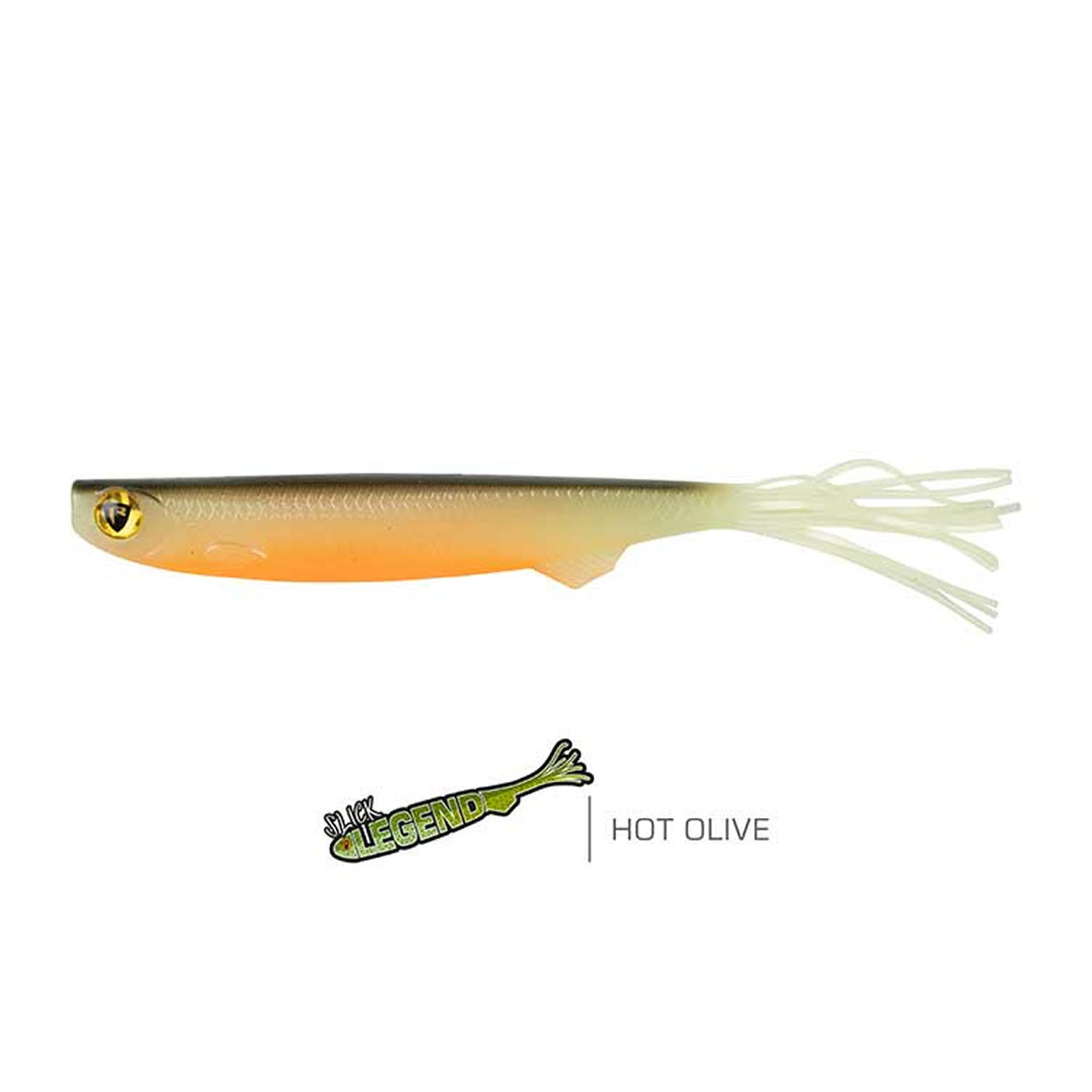 Shad FOX RAGE Slick Legend, 21cm, Hot Olive, 4buc/pac