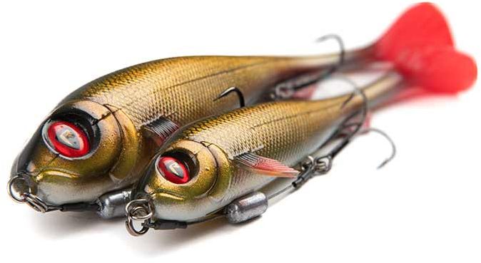 Shad FOX RAGE Super Slick Shad Loaded, UV Golden Prey, 18cm, 1buc/pac 