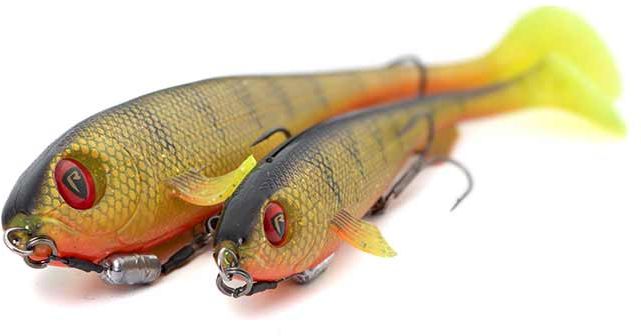 Shad FOX RAGE Super Slick Shad Loaded, UV Natural Perch, 18cm, 1buc/pac 