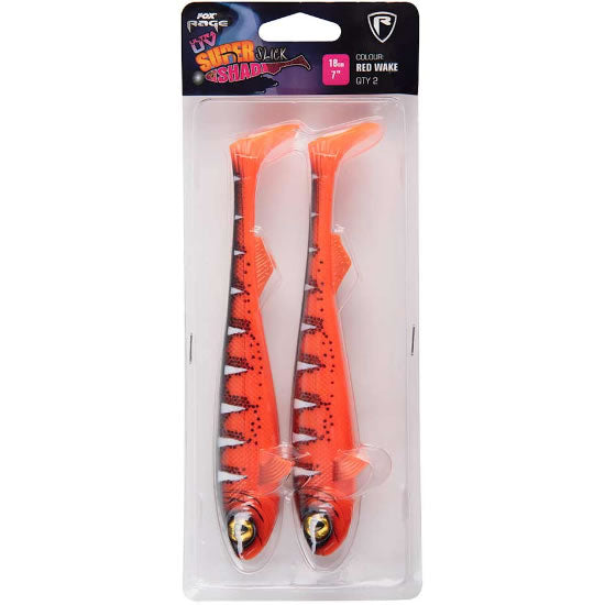 Shad FOX RAGE Super Slik, UV Red Wake, 28cm, 1buc/pac