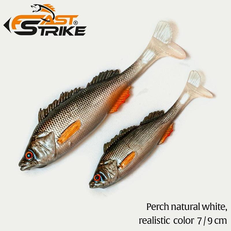 Shad Fast Strike Perch PNW Perch Natural White 1buc/pac