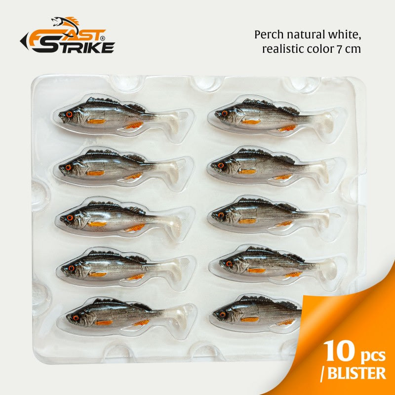 Shad Fast Strike Perch PNW Perch Natural White 1buc/pac
