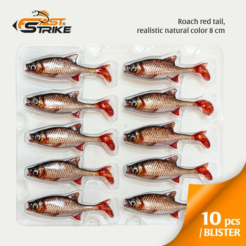 Shad Fast Strike Roach RRT Roach Red Tail