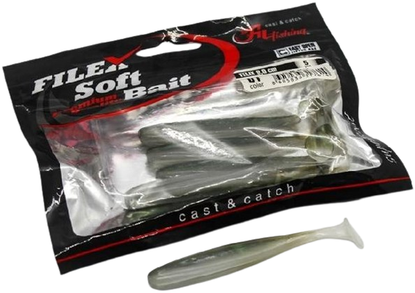 Shad Filfishing Filex Felix, Culoare 01, 7.5cm, 5buc/pac
