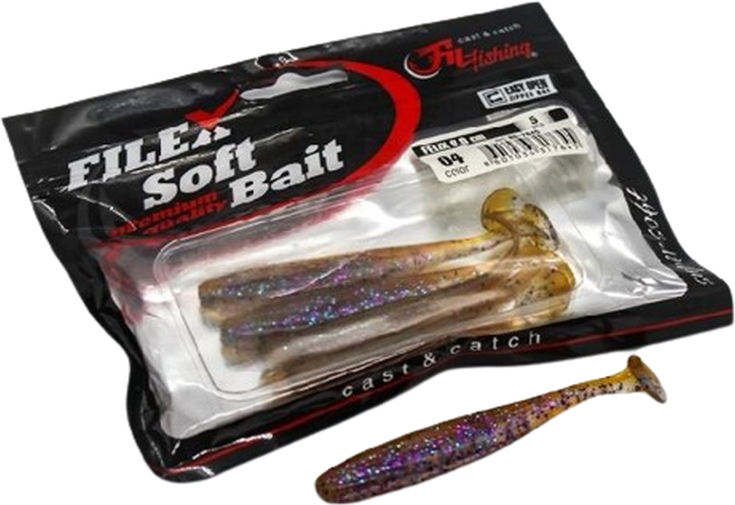 Shad Filfishing Filex Felix, Culoare 04, 9cm, 5buc/pac