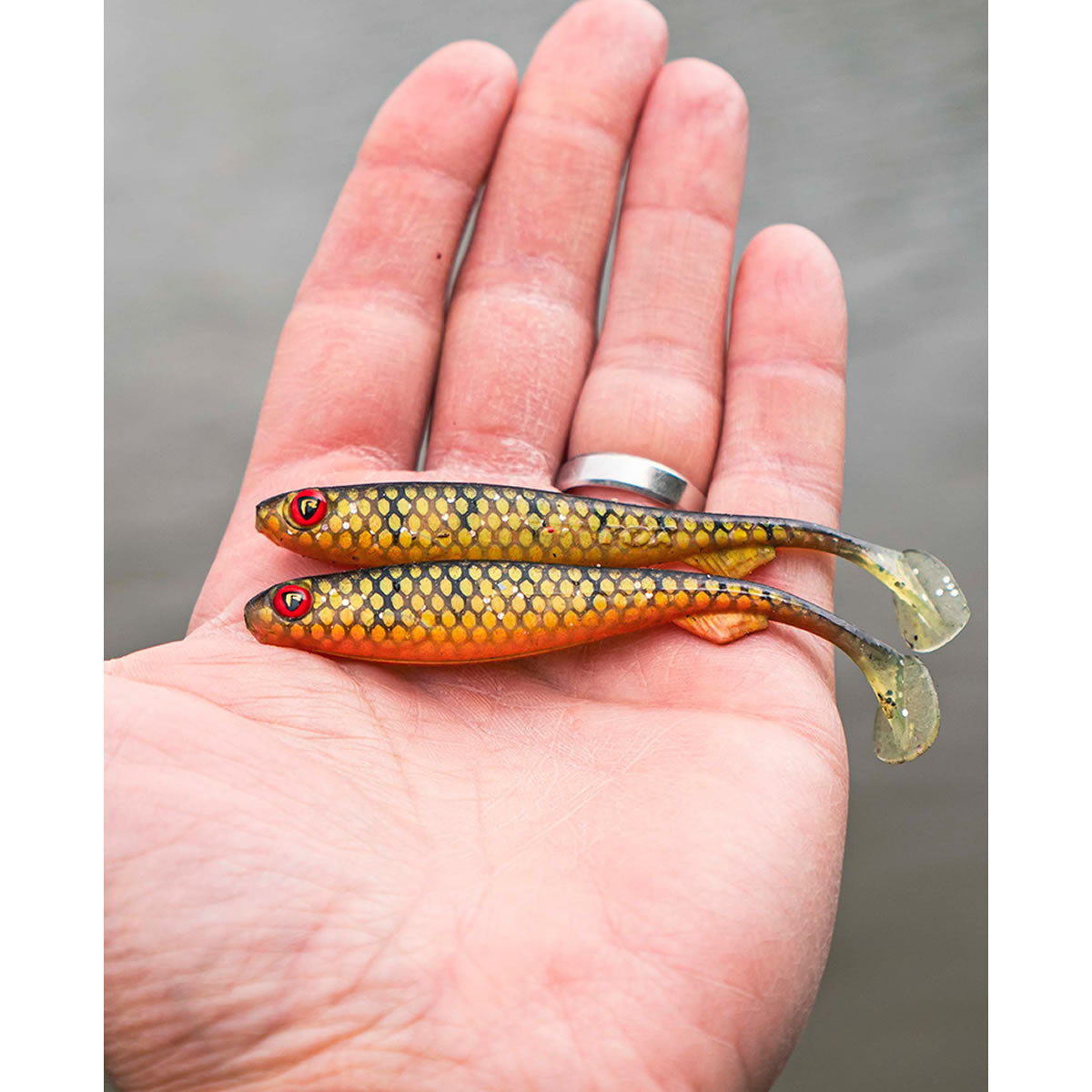 Shad Fox Rage Slick, Pearl, 13cm, 1buc/pac