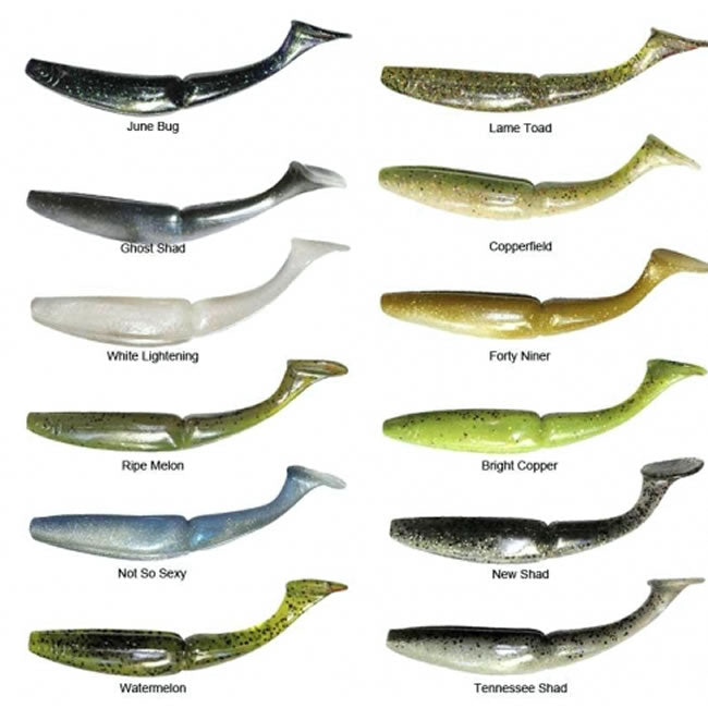 Shad Gambler TZ Blue Pearl Silver 7.6cm, 12buc/plic