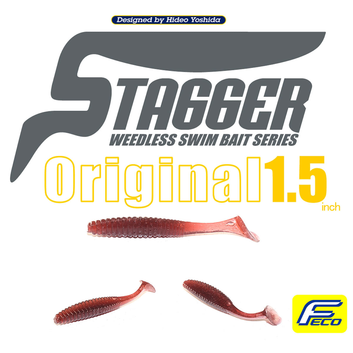 Shad Hide Up Stagger Original 1.5", 243 Tamarabai Dark Shrimp, 4cm, 0.6g, 8buc/pac