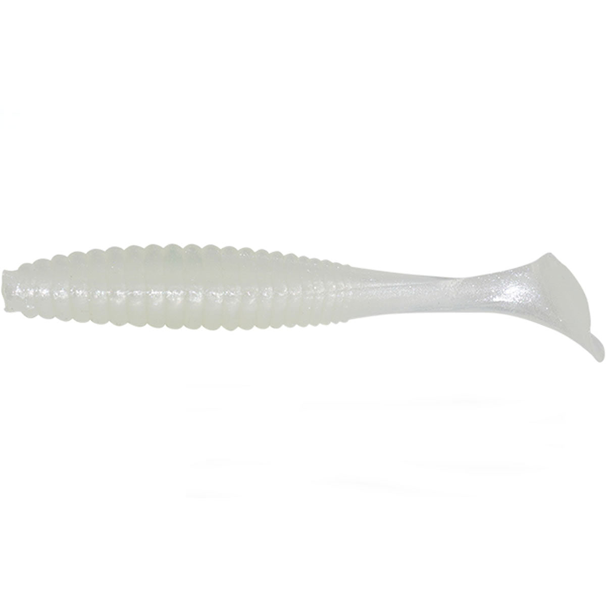 Shad Hide Up Stagger Original 1.5" Salt, S-07 Luminos White UV, 4cm, 8buc/pac