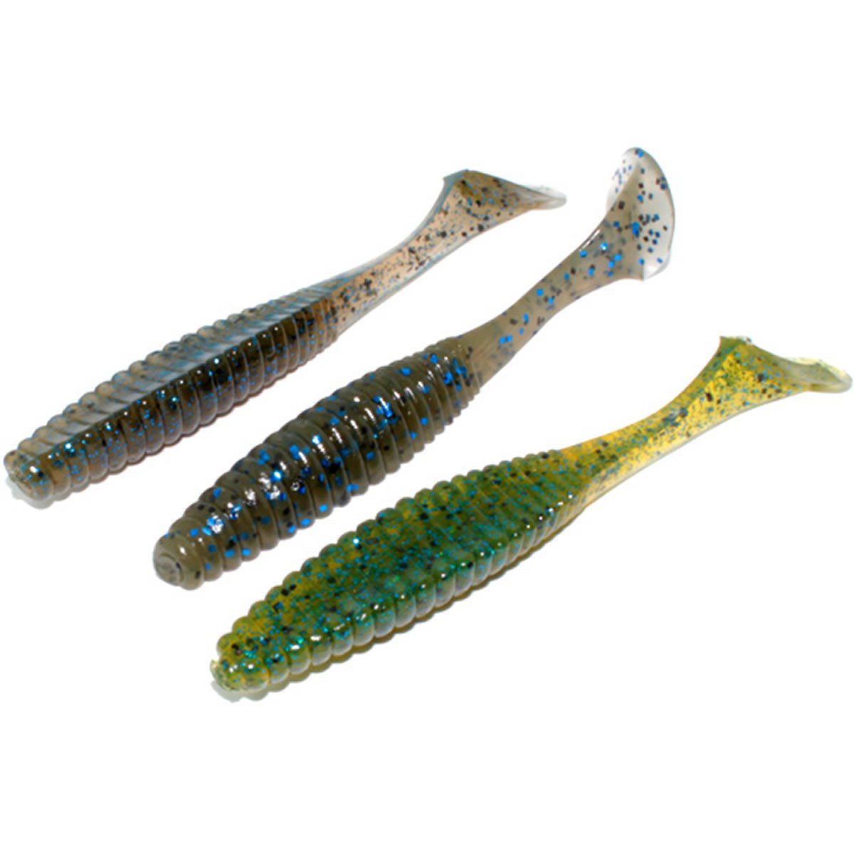 Shad Hide Up Stagger Original 2.5" Salt, S-04 Chart Orange Black Flake, 6.6cm, 2.2g, 7buc/pac