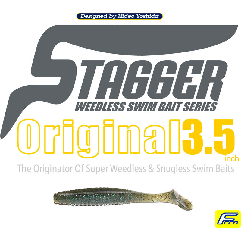Shad Hide Up Stagger Original 3.5", 103 Green Pumkin, 9cm, 8buc/pac