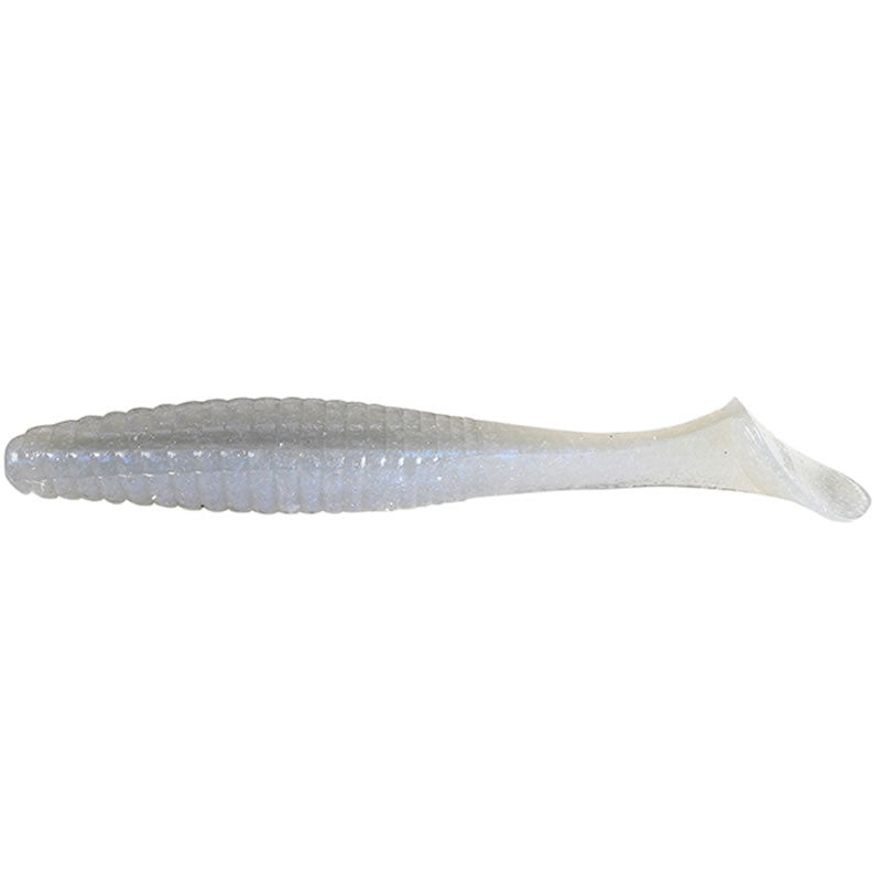 Shad Hide Up Stagger Original 3.5", 117 Albino White, 9cm, 8buc/pac