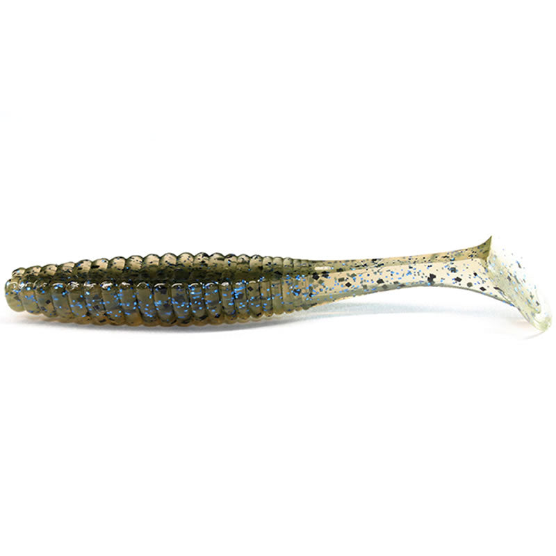 Shad Hide Up Stagger Original 3.5", 143 Watermelon Black Blue Flake, 9cm, 8buc/pac