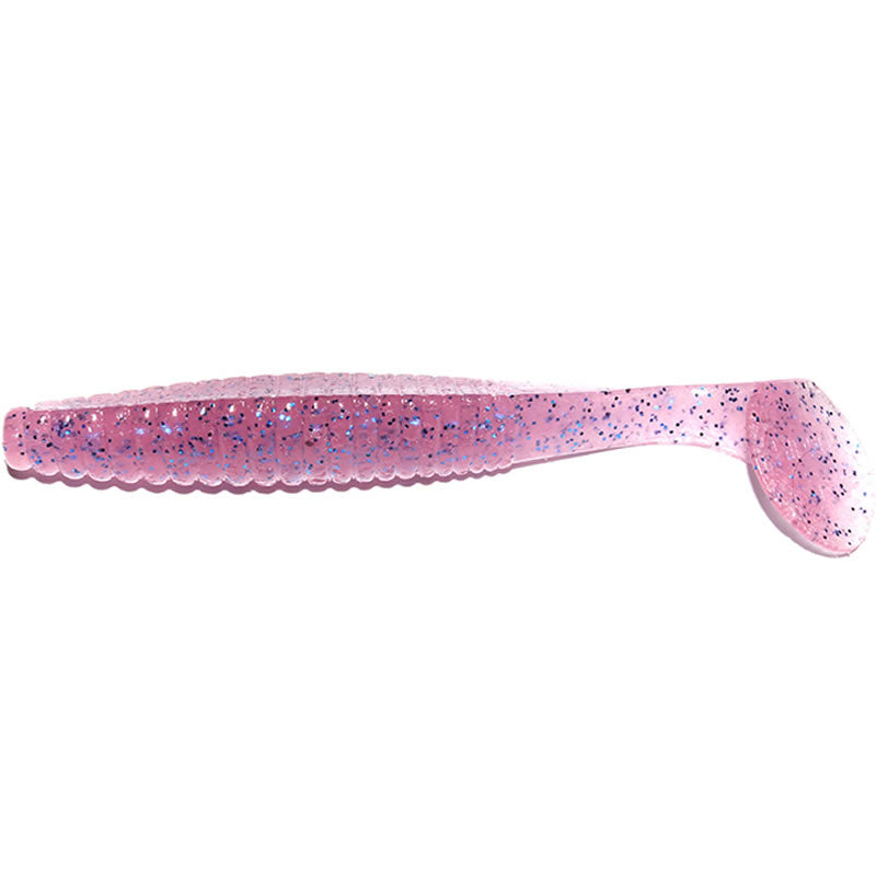 Shad Hide Up Stagger Original 3.5", 144 Light Pink Blue Flake, 9cm, 8buc/pac