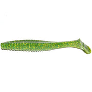 Shad Hide Up Stagger Original 3", 111 Chart Green Gold Flake, 7.6cm, 4.5g, 10buc/pac