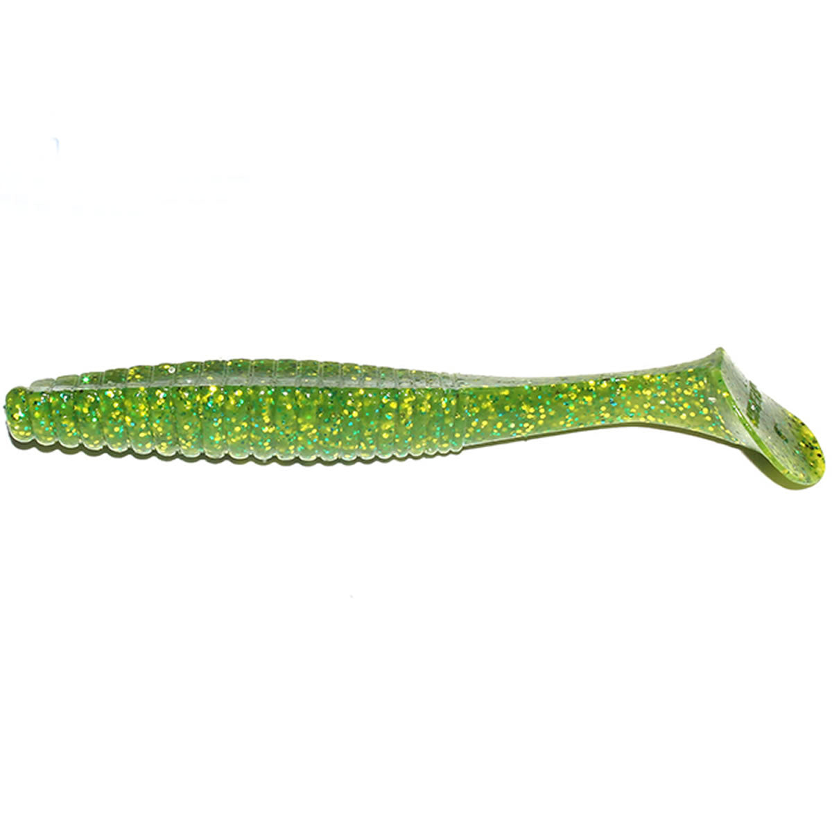 Shad Hide Up Stagger Original 3", 111 Chart Green Gold Flake, 7.6cm, 4.5g, 10buc/pac