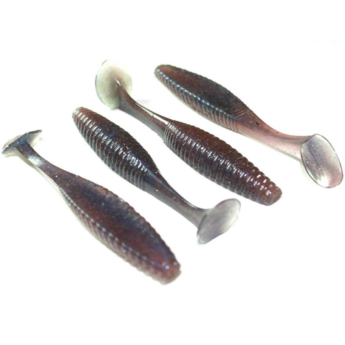 Shad Hide Up Stagger Original 3", 143 Watermelon Black Blue Flake, 7.6cm, 4.5g, 10buc/pac