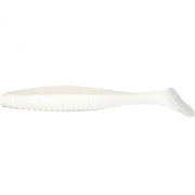 Shad Hide Up Stagger Original 3" Salt, 150 White Solid, 7.6cm, 4.5 g, 10buc/pac