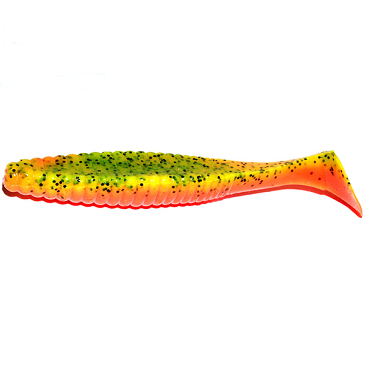 Shad Hide Up Stagger Original 3" Salt, S-06 Chart Orange Black Flake, 7.6cm, 4.5 g, 10buc/pac