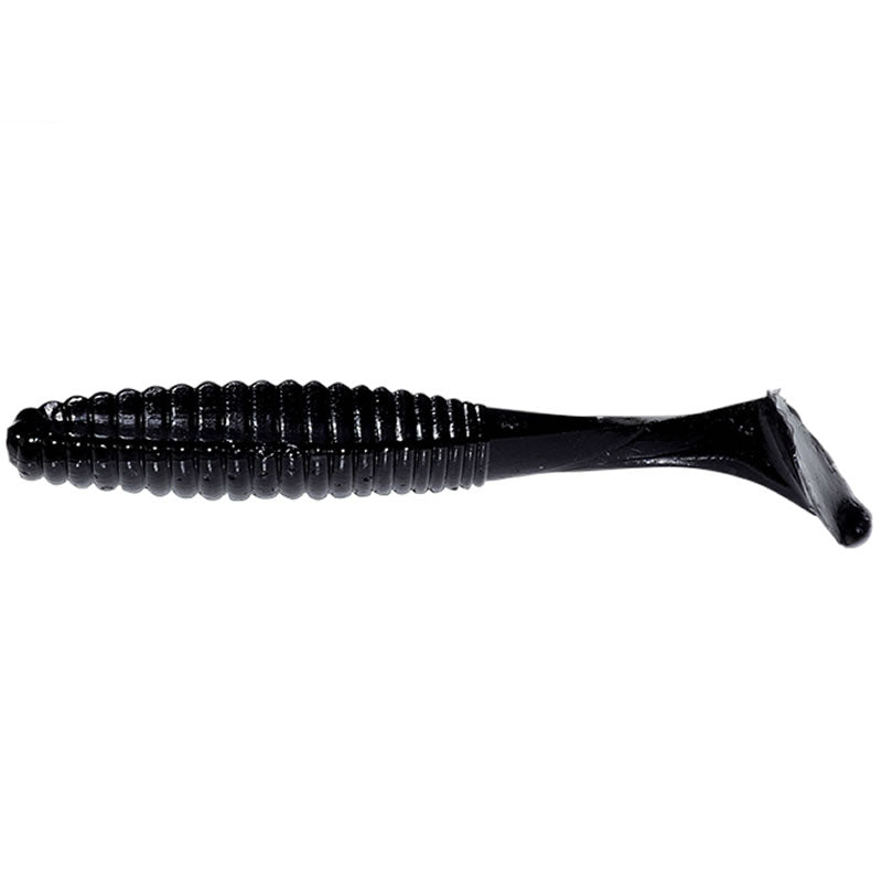 Shad Hide Up Stagger Original 4", 109 Black Solid, 10.2cm, 10g, 8buc/pac