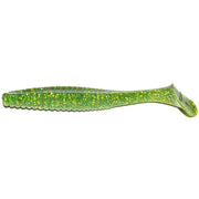 Shad Hide Up Stagger Original 4", 111 Chart Green Gold Flake, 10.2cm, 10g, 8buc/pac