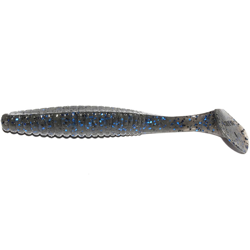Shad Hide Up Stagger Original 4", 113 Cinnamon Blue Flake, 10.2cm, 10g, 8buc/pac
