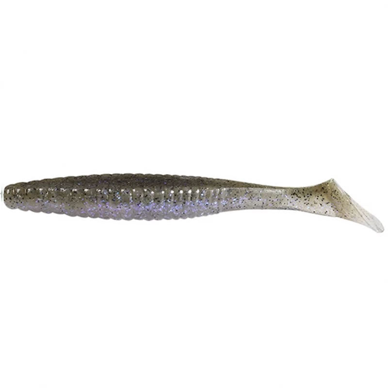 Shad Hide Up Stagger Original 4", 142 Light Green Pumpkin Black Blue Flk, 10.2cm, 10g, 8buc/pac