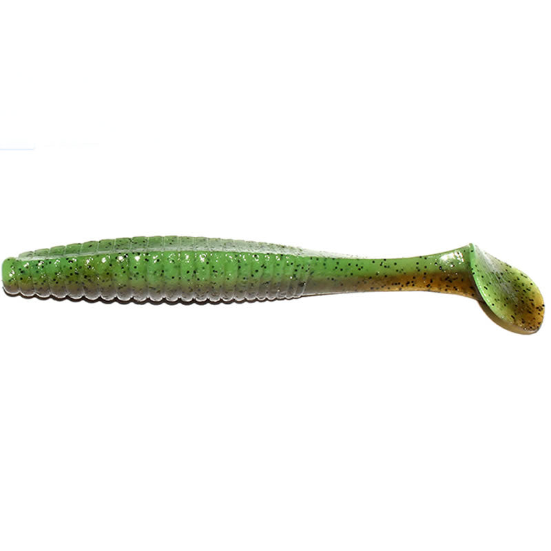 Shad Hide Up Stagger Original 5", 140 Green Pumpkin Dark Chart, 12.7cm, 14.5g, 6buc/pac