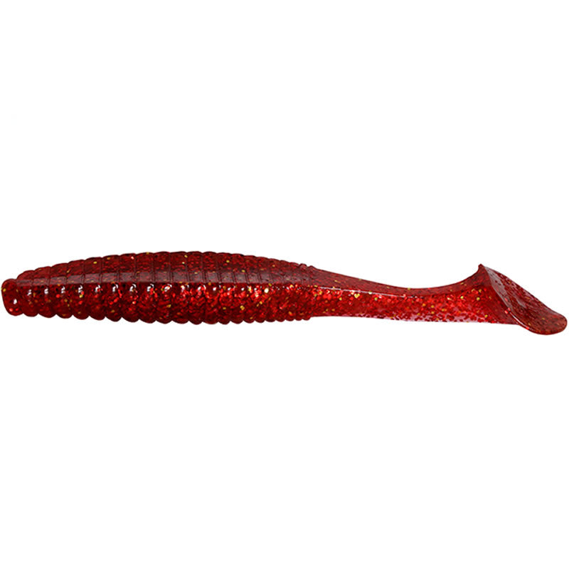 Shad Hide Up Stagger Original Salt 3.5", S-07 Red Gold Red Flake, 9cm, 8buc/pac