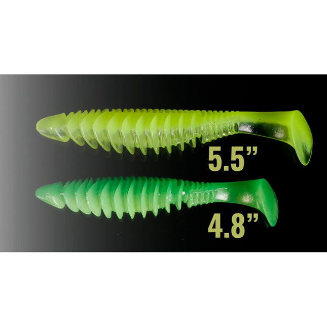 Shad Jackall Dead Slower, Super Chartreuse, 12cm, 5buc/pac