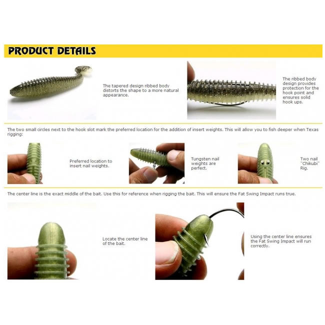 Shad Keitech Swing Impact FAT Chart Shad 484 19.8cm