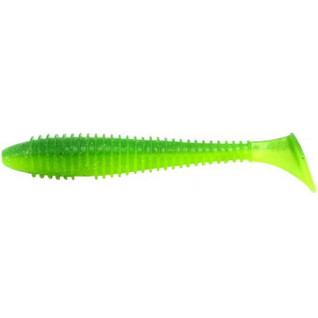 Shad Keitech Swing Impact FAT, Lime / Chartreuse 424, 14.7cm, 4buc/pac