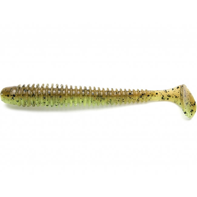 Shad Keitech Swing Impact, Green Pumpkin Chartreuse 401, 8.9cm, 8buc/pac