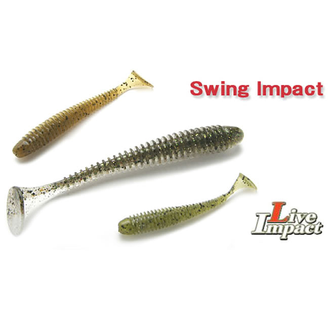 Shad Keitech Swing Impact, Watermelon Pepper 102, 5cm, 12buc/pac