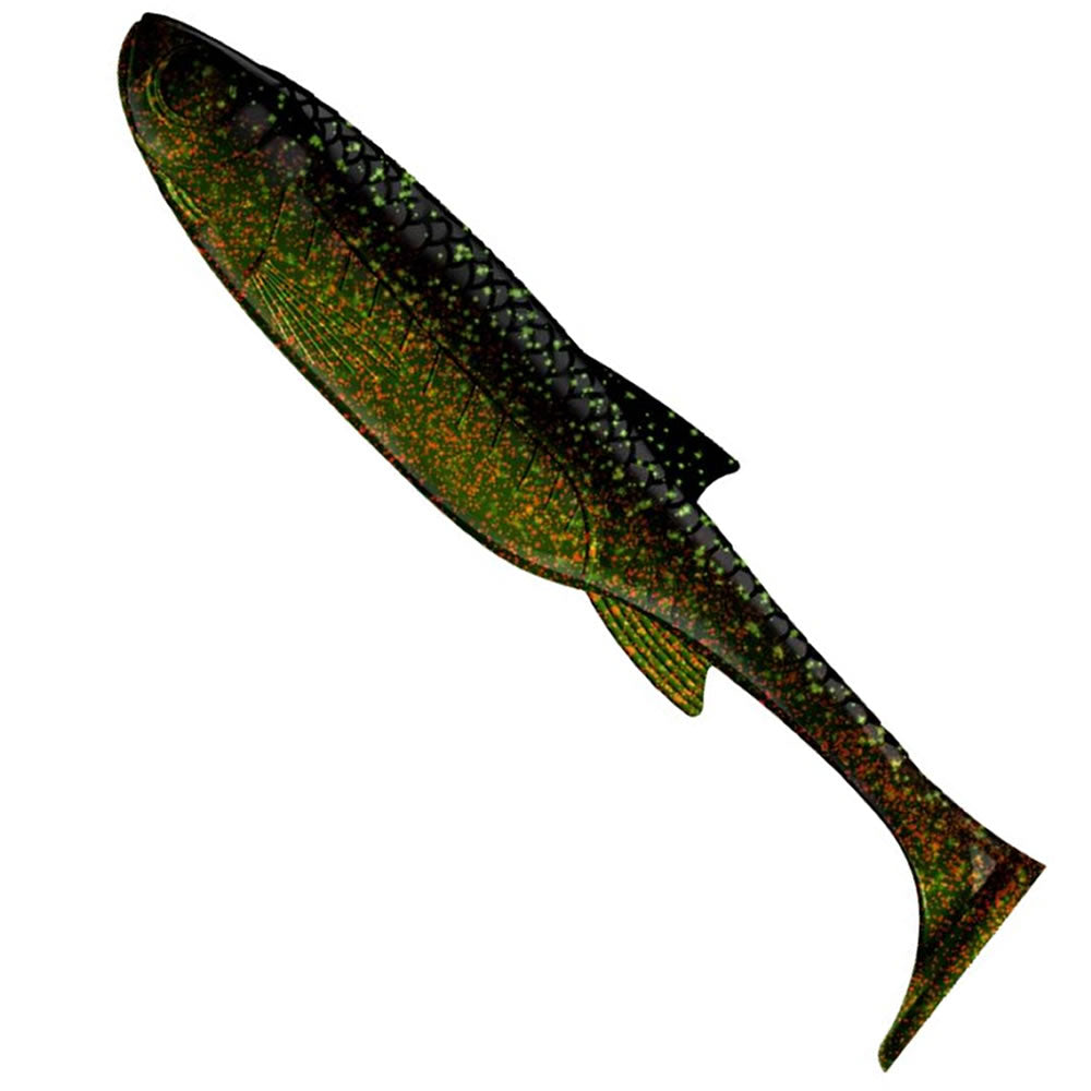 Shad LIBRA LURES Kraken Shad, 12.5cm, 15g, Motor Oil Green, 4buc/pac